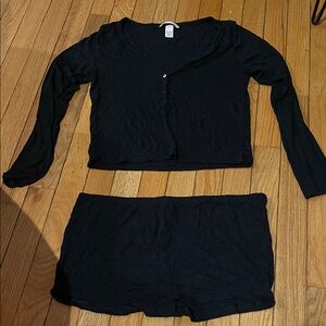 Victoria Secret Ribbed Modal Henley Set